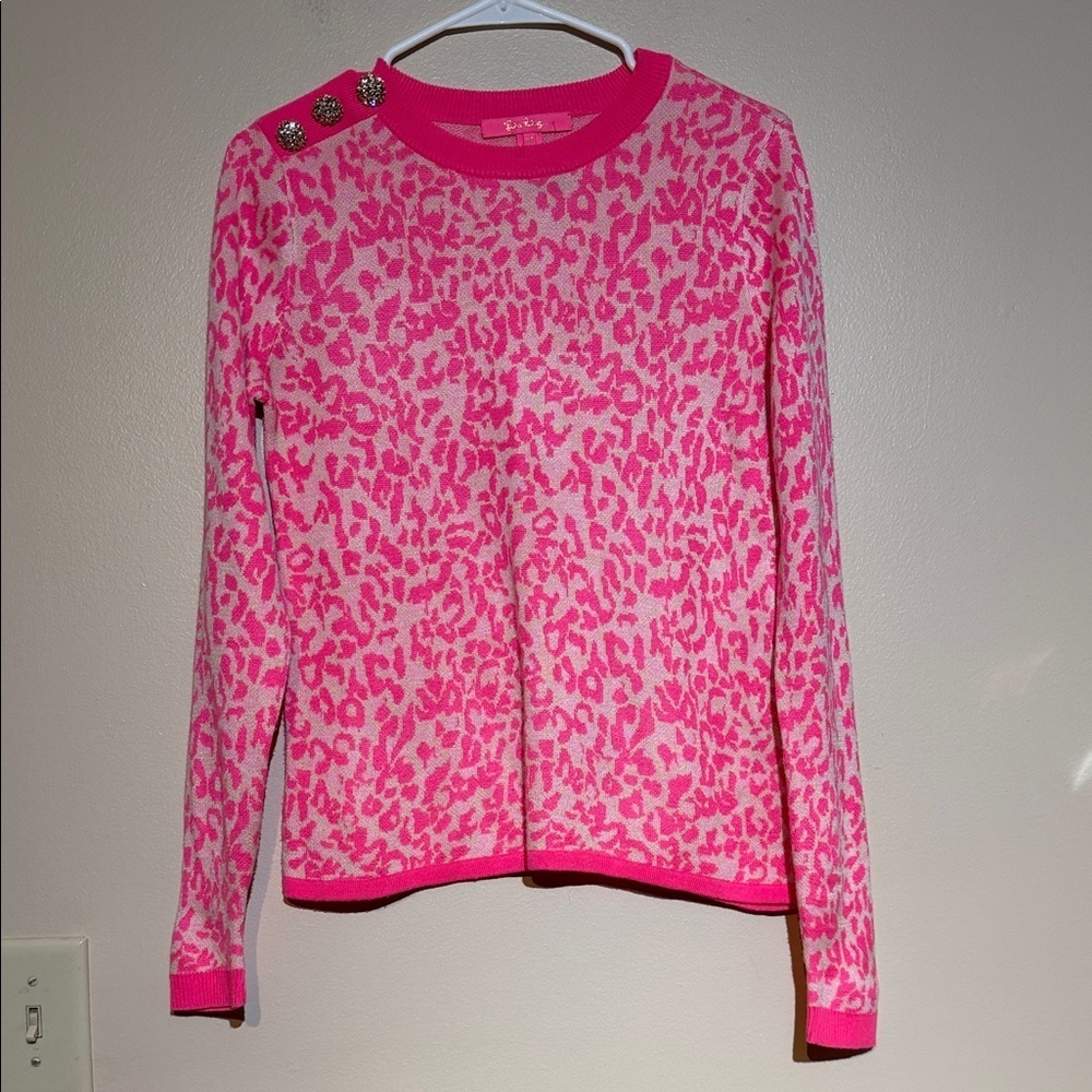 Lilly Pulitzer Vibrant Pink Knit Top